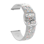 Dây đồng hồ silicone TPU trong suốt in họa tiết, Dành cho Samsung Galaxy Watch4 20mm, Dành cho Huawei Watch GT 3 Pro 22mm