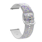Dây đồng hồ silicone TPU trong suốt in họa tiết, Dành cho Samsung Galaxy Watch4 20mm, Dành cho Huawei Watch GT 3 Pro 22mm