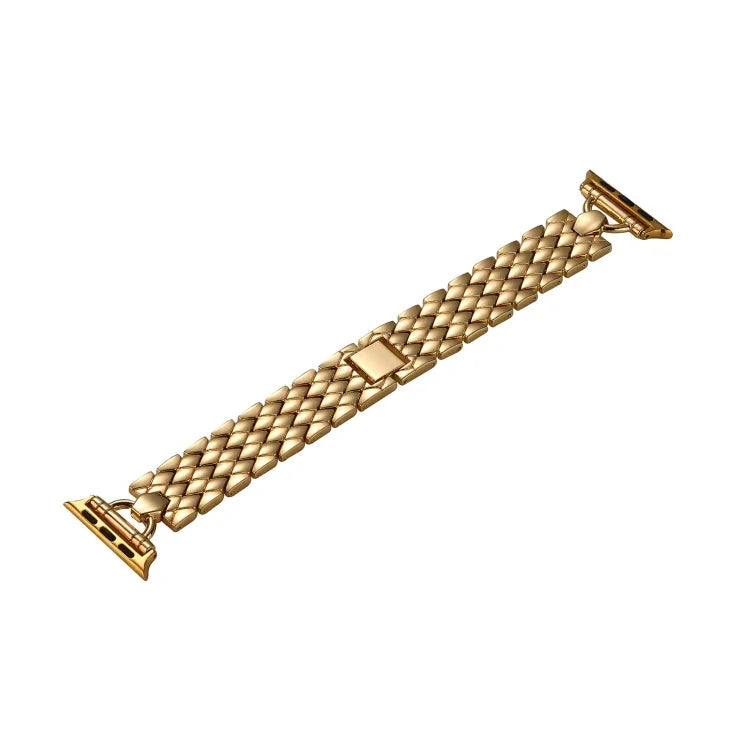 Dây đồng hồ kim loại hình thoi dạng D cho Apple Watch Series, 7 45mm / 6&SE&5&4 44mm / 3&2&1 42mm, 7 41mm / 6&SE&5&4 40mm / 3&2&1 38mm