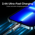 JOYROOM S-UL012A12 Cáp đồng bộ dữ liệu USB-A sang 8 Pin 2.4A, dài 1.2m USB-A sang 8 Pin