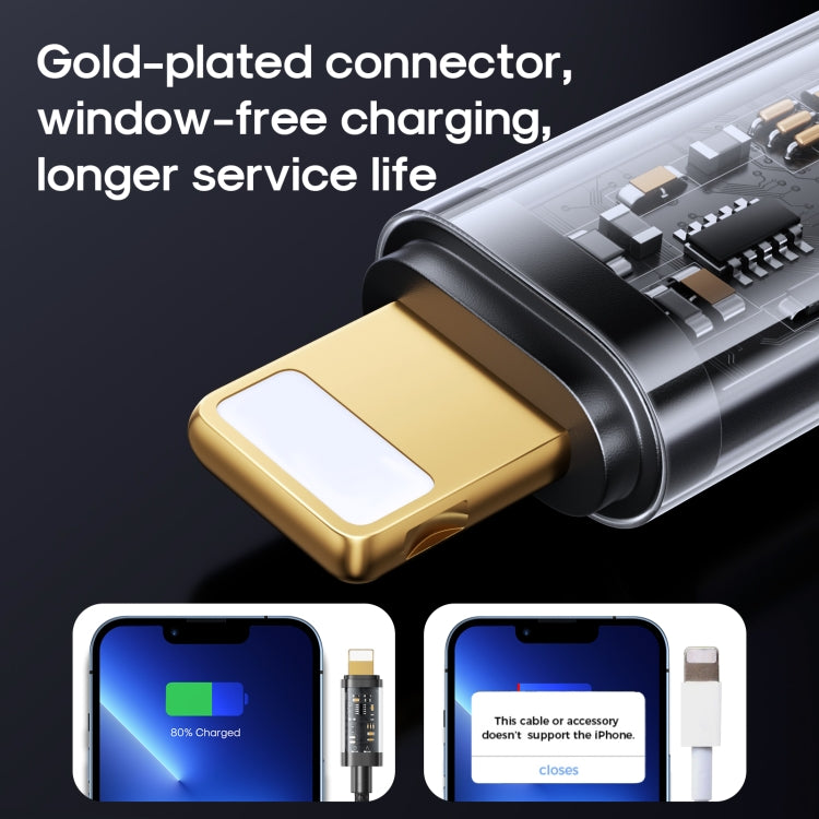 JOYROOM S-UL012A12 Cáp đồng bộ dữ liệu USB-A sang 8 Pin 2.4A, dài 1.2m USB-A sang 8 Pin
