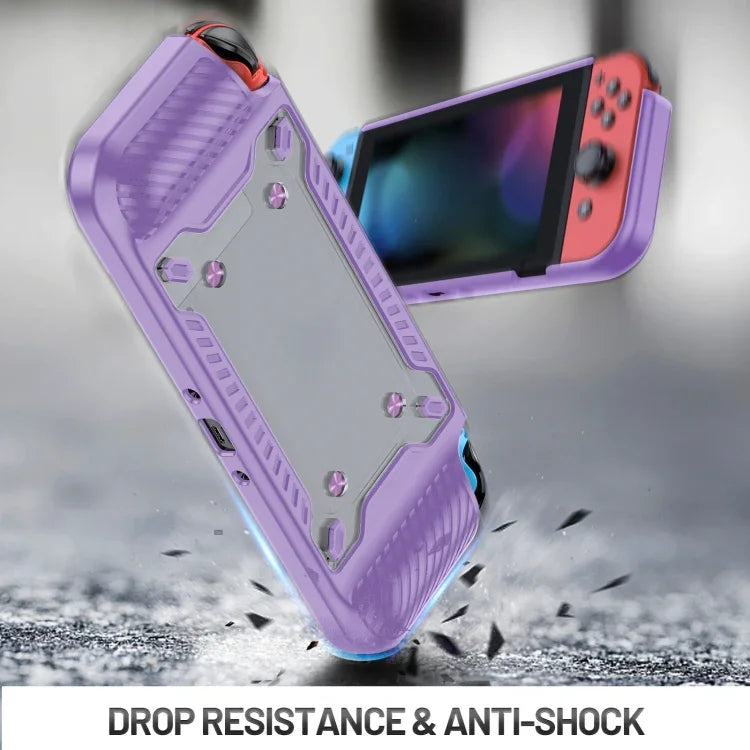 Tay cầm chơi game ốp bảo vệ TPU+PC cho Switch OLED