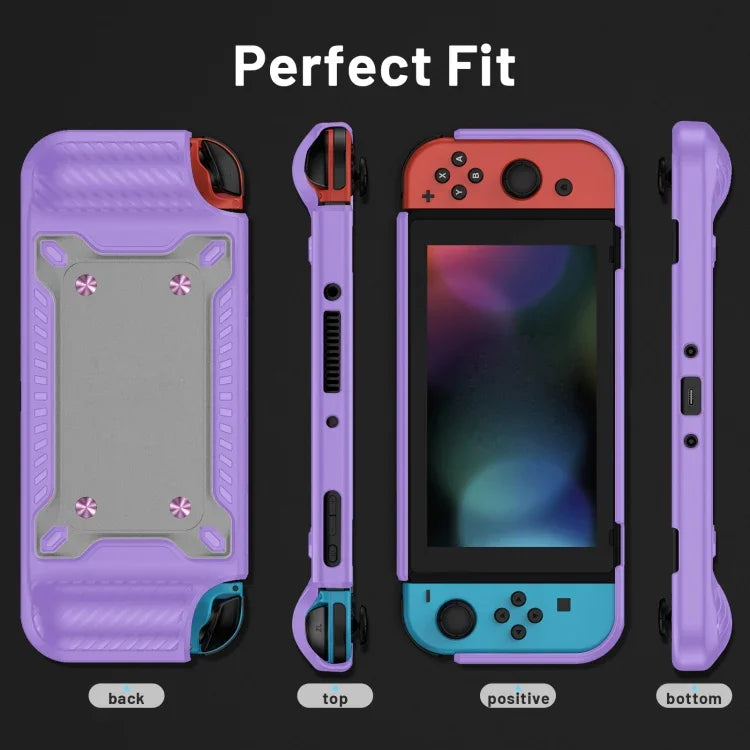 Tay cầm chơi game ốp bảo vệ TPU+PC cho Switch OLED
