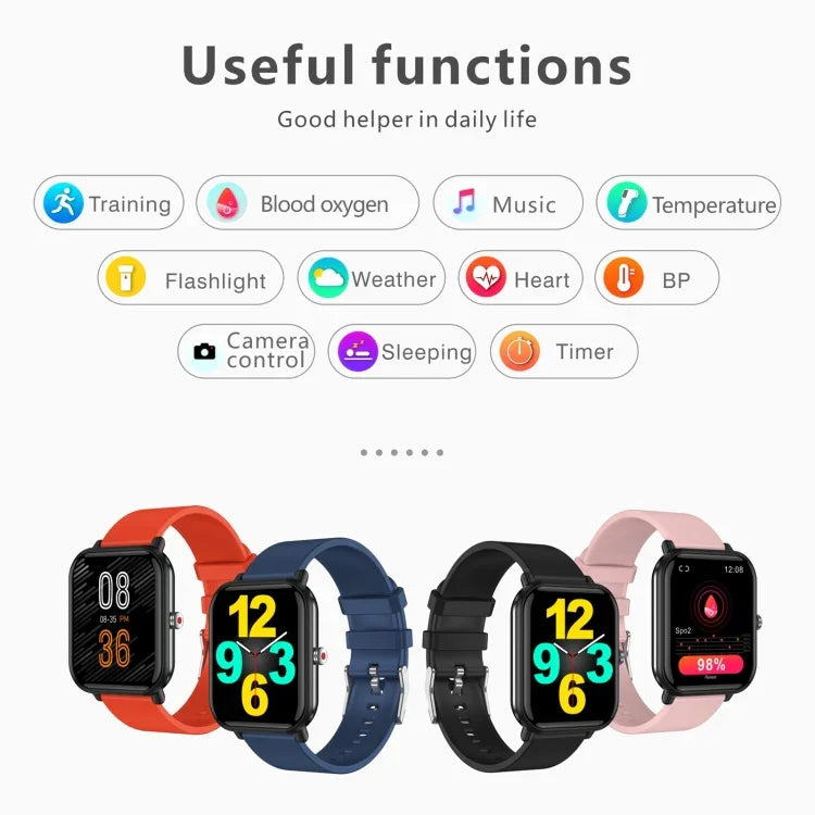 Đồng hồ thông minh Q9 Pro màn hình TFT HD 1.7 inch, Hỗ trợ theo dõi nhiệt độ cơ thể / Theo dõi nhịp tim