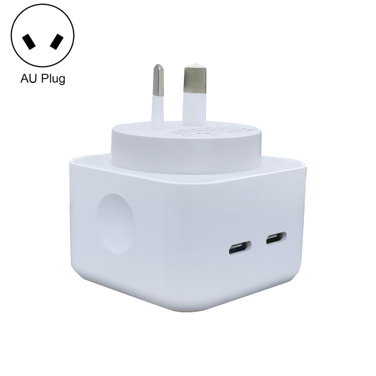 SDC-40W Sạc đôi PD USB-C / Type-C cho dòng iPhone / iPad, phích cắm AU