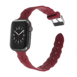 Dây đồng hồ silicone họa tiết bông tuyết cho Apple Watch Series, 7 41mm / 6&SE&5&4 40mm / 3&2&1 38mm, 7 45mm / 6&SE&5&4 44mm / 3&2&1 42mm