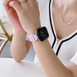 Dây đồng hồ silicone họa tiết bông tuyết cho Apple Watch Series, 7 41mm / 6&SE&5&4 40mm / 3&2&1 38mm, 7 45mm / 6&SE&5&4 44mm / 3&2&1 42mm
