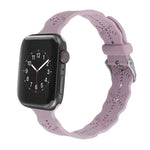 Dây đồng hồ silicone họa tiết bông tuyết cho Apple Watch Series, 7 41mm / 6&SE&5&4 40mm / 3&2&1 38mm, 7 45mm / 6&SE&5&4 44mm / 3&2&1 42mm