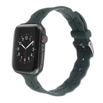 Dây đồng hồ silicone họa tiết bông tuyết cho Apple Watch Series, 7 41mm / 6&SE&5&4 40mm / 3&2&1 38mm, 7 45mm / 6&SE&5&4 44mm / 3&2&1 42mm