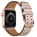 Dây đồng hồ da khóa đôi cho Apple Watch Series, 7 41mm / 6&SE&5&4 40mm / 3&2&1 38mm, 7 45mm / 6&SE&5&4 44mm / 3&2&1 42mm