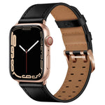 Dây đồng hồ da khóa đôi cho Apple Watch Series, 7 41mm / 6&SE&5&4 40mm / 3&2&1 38mm, 7 45mm / 6&SE&5&4 44mm / 3&2&1 42mm