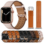Dây đồng hồ da khóa đôi cho Apple Watch Series, 7 41mm / 6&SE&5&4 40mm / 3&2&1 38mm, 7 45mm / 6&SE&5&4 44mm / 3&2&1 42mm