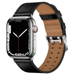Dây đồng hồ da khóa đôi cho Apple Watch Series, 7 41mm / 6&SE&5&4 40mm / 3&2&1 38mm, 7 45mm / 6&SE&5&4 44mm / 3&2&1 42mm