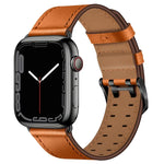 Dây đồng hồ da khóa đôi cho Apple Watch Series, 7 41mm / 6&SE&5&4 40mm / 3&2&1 38mm, 7 45mm / 6&SE&5&4 44mm / 3&2&1 42mm