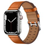 Dây đồng hồ da khóa đôi cho Apple Watch Series, 7 41mm / 6&SE&5&4 40mm / 3&2&1 38mm, 7 45mm / 6&SE&5&4 44mm / 3&2&1 42mm