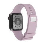 Dây đồng hồ silicone khóa vuông cho Apple Watch Series, 7 41mm / 6&SE&5&4 40mm / 3&2&1 38mm, 7 45mm / 6&SE&5&4 44mm / 3&2&1 42mm