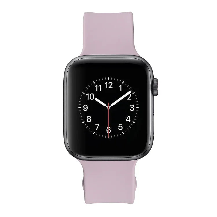 Dây đồng hồ silicone khóa vuông cho Apple Watch Series, 7 41mm / 6&SE&5&4 40mm / 3&2&1 38mm, 7 45mm / 6&SE&5&4 44mm / 3&2&1 42mm