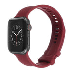 Dây đồng hồ silicone khóa vuông cho Apple Watch Series, 7 41mm / 6&SE&5&4 40mm / 3&2&1 38mm, 7 45mm / 6&SE&5&4 44mm / 3&2&1 42mm