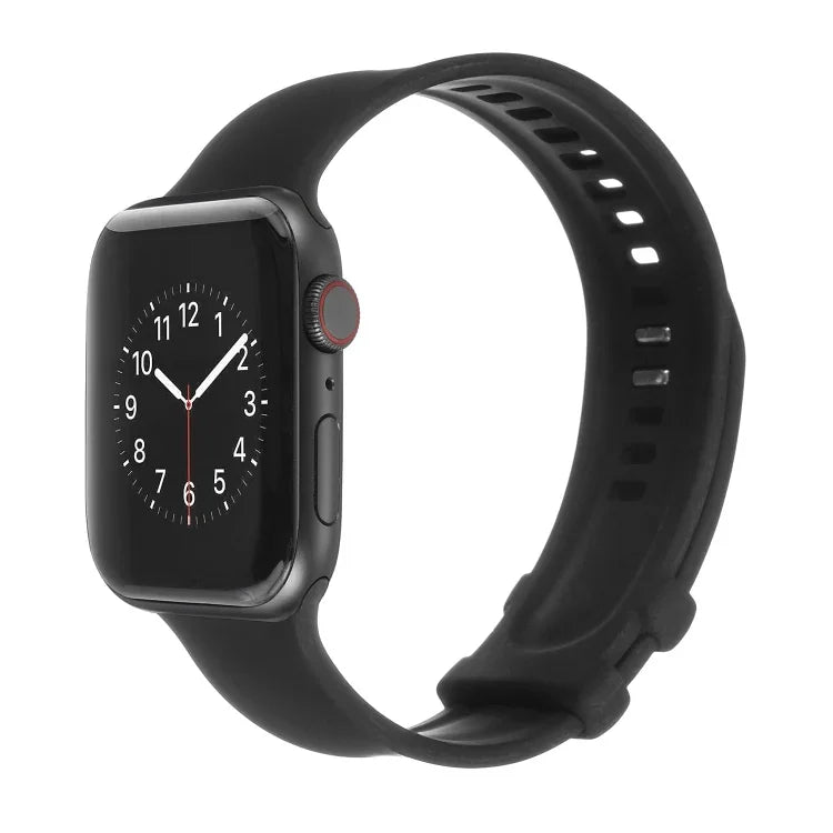 Dây đồng hồ silicone khóa vuông cho Apple Watch Series, 7 41mm / 6&SE&5&4 40mm / 3&2&1 38mm, 7 45mm / 6&SE&5&4 44mm / 3&2&1 42mm
