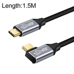 Cáp truyền dữ liệu và sạc USB-C / Type-C đực thẳng sang đực góc vuông 10Gbps, dài 50cm, 1m, 1.5m, 2m, 3m