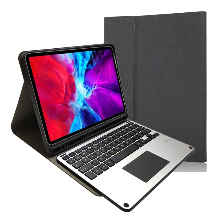 Bao da bàn phím Bluetooth hợp kim nhôm có cảm ứng xoay ngang RK11L cho iPad Pro 11 2020 / 2018 có giá đỡ & khe đựng bút