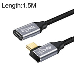 Cáp nối dài truyền dữ liệu và sạc USB-C / Type-C cái sang đực góc vuông 10Gbps, dài 1.5m, 2m, 3m