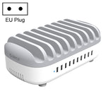 Trạm sạc USB ORICO DUK-10P-DX 120W 5V 2.4A 10 cổng, phích cắm AU, phích cắm EU, phích cắm US, phích cắm UK