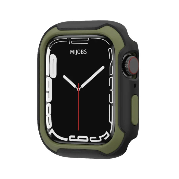 Vỏ đồng hồ hai màu tháo rời cho Apple Watch Series, 7 41mm / 6&SE&5&4 40mm, 7 45mm / 6&SE&5&4 44mm