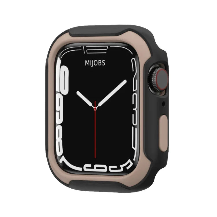Vỏ đồng hồ hai màu tháo rời cho Apple Watch Series, 7 41mm / 6&SE&5&4 40mm, 7 45mm / 6&SE&5&4 44mm