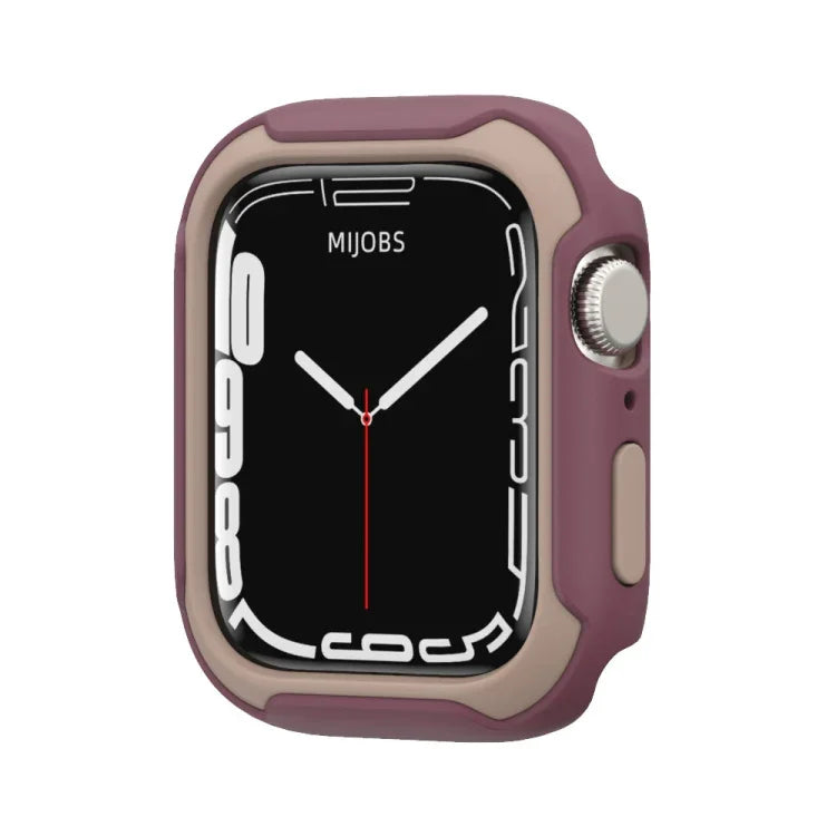 Vỏ đồng hồ hai màu tháo rời cho Apple Watch Series, 7 41mm / 6&SE&5&4 40mm, 7 45mm / 6&SE&5&4 44mm
