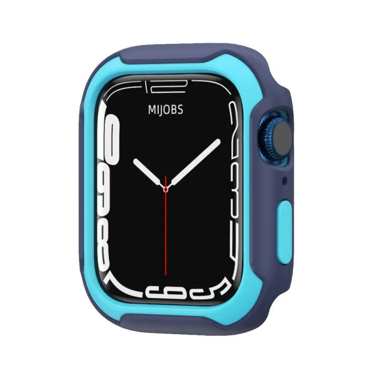Vỏ đồng hồ hai màu tháo rời cho Apple Watch Series, 7 41mm / 6&SE&5&4 40mm, 7 45mm / 6&SE&5&4 44mm