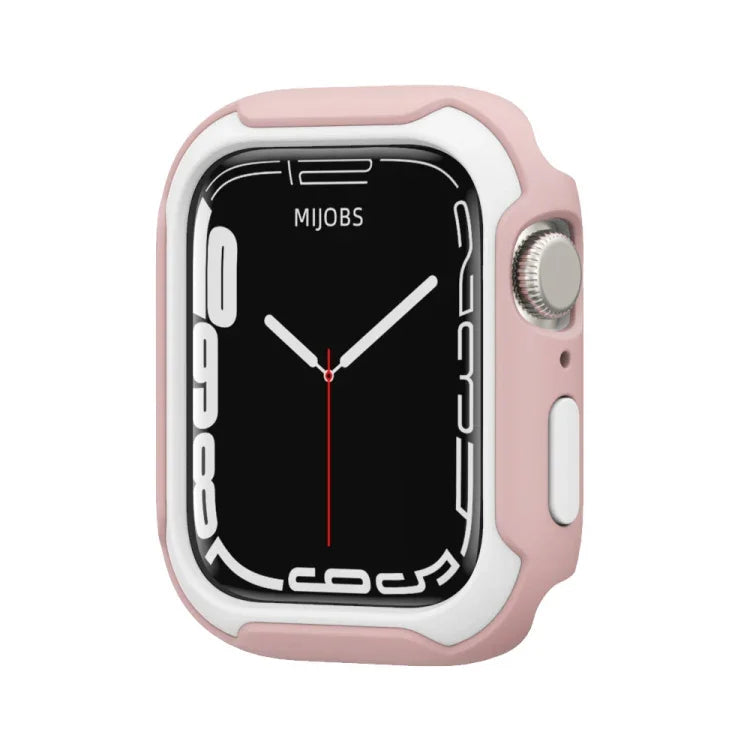 Vỏ đồng hồ hai màu tháo rời cho Apple Watch Series, 7 41mm / 6&SE&5&4 40mm, 7 45mm / 6&SE&5&4 44mm
