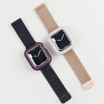 Vỏ đồng hồ hai màu tháo rời cho Apple Watch Series, 7 41mm / 6&SE&5&4 40mm, 7 45mm / 6&SE&5&4 44mm