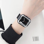 Vỏ đồng hồ hai màu tháo rời cho Apple Watch Series, 7 41mm / 6&SE&5&4 40mm, 7 45mm / 6&SE&5&4 44mm