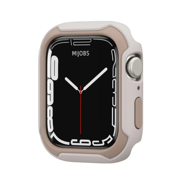 Vỏ đồng hồ hai màu tháo rời cho Apple Watch Series, 7 41mm / 6&SE&5&4 40mm, 7 45mm / 6&SE&5&4 44mm