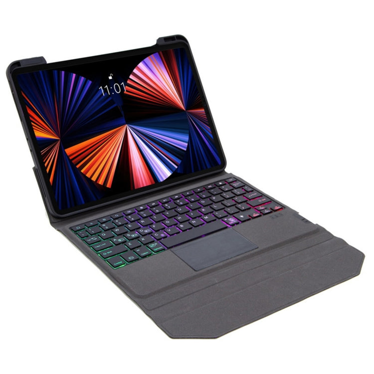 Bao da bàn phím Bluetooth tích hợp đèn nền & bàn di chuột & giá đỡ, dành cho iPad Air 5 / Air 4 10.9, dành cho iPad Pro 11 2021 / 2020 / 2018