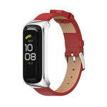 Dây đồng hồ da microfiber vỏ kim loại MIJOBS, Dành cho Samsung Galaxy Fit 2