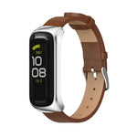 Dây đồng hồ da microfiber vỏ kim loại MIJOBS, Dành cho Samsung Galaxy Fit 2