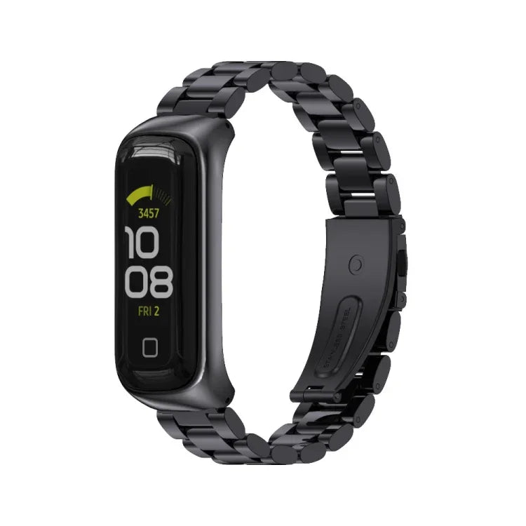 Dây đồng hồ thép không gỉ ba hạt MIJOBS, Dành cho Samsung Galaxy Fit 2