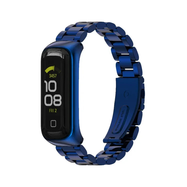 Dây đồng hồ thép không gỉ ba hạt MIJOBS, Dành cho Samsung Galaxy Fit 2