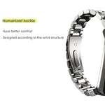 Dây đồng hồ thép không gỉ ba hạt MIJOBS, Dành cho Samsung Galaxy Fit 2