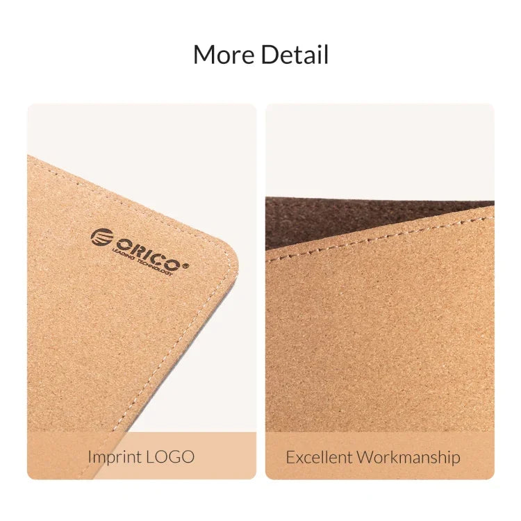 Miếng lót chuột hai mặt ORICO, kích thước: 300x600mm, Cork + Coffee, Cork + Pink PU, Cork + Grey PU