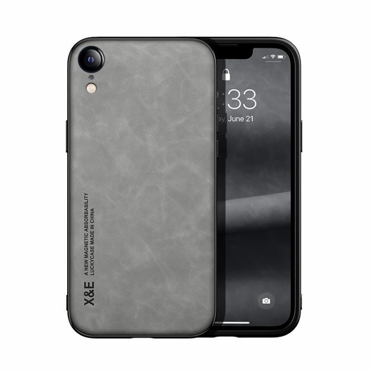 Skin Feel Magnetic Leather Back Phone Case, For iPhone XR, For iPhone XS Max, For iPhone SE 2022 / SE 2020 / 7 / 8
