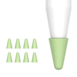 Bộ 8 chiếc nắp đầu bút cảm ứng đa năng có thể đeo, màu hồng, vàng, đen, đỏ, xám, nhiều màu, xanh lá, trắng 1, xanh dương