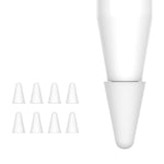 Bộ 8 chiếc nắp đầu bút cảm ứng đa năng có thể đeo, màu hồng, vàng, đen, đỏ, xám, nhiều màu, xanh lá, trắng 1, xanh dương