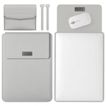 Túi máy tính da nhẹ và tiện lợi 4 trong 1, kích thước 11/12 inch, 13/14 inch, 15.4/15.6/16.1 inch