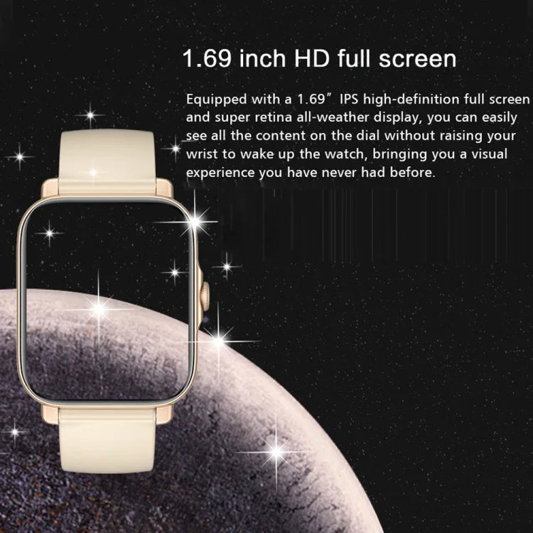Đồng hồ thông minh GT30 màn hình TFT 1.69 inch, dây TPU chống nước IP67, hỗ trợ gọi Bluetooth / nhiều chế độ thể thao, dây TPU