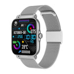 Đồng hồ thông minh GT30 màn hình TFT 1.69 inch, dây thép chống nước IP67, hỗ trợ gọi Bluetooth / nhiều chế độ thể thao, dây thép