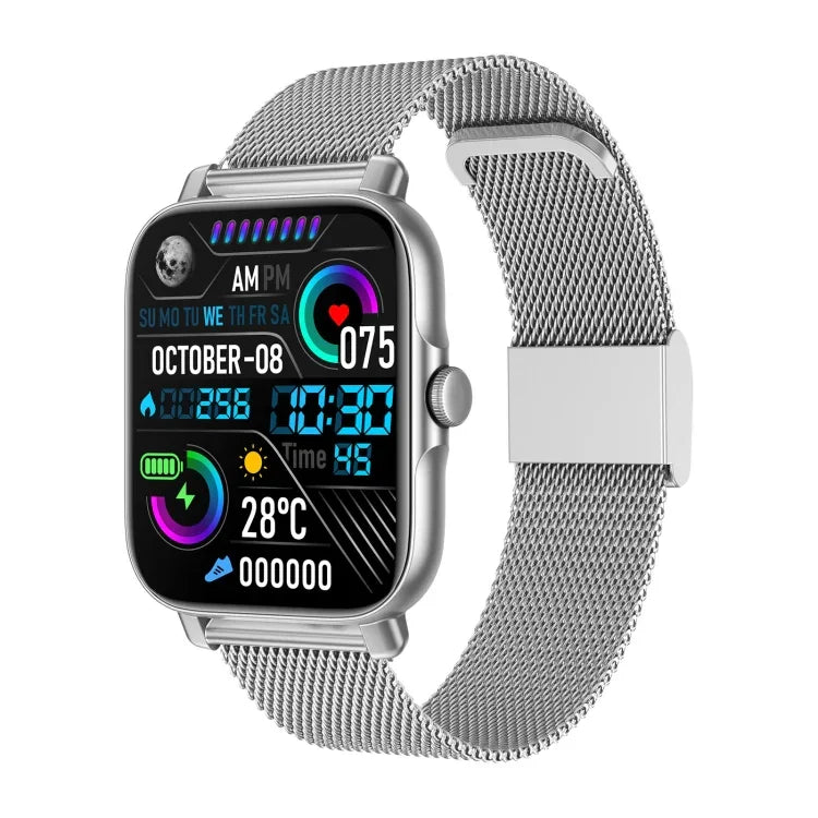 Đồng hồ thông minh GT30 màn hình TFT 1.69 inch, dây thép chống nước IP67, hỗ trợ gọi Bluetooth / nhiều chế độ thể thao, dây thép