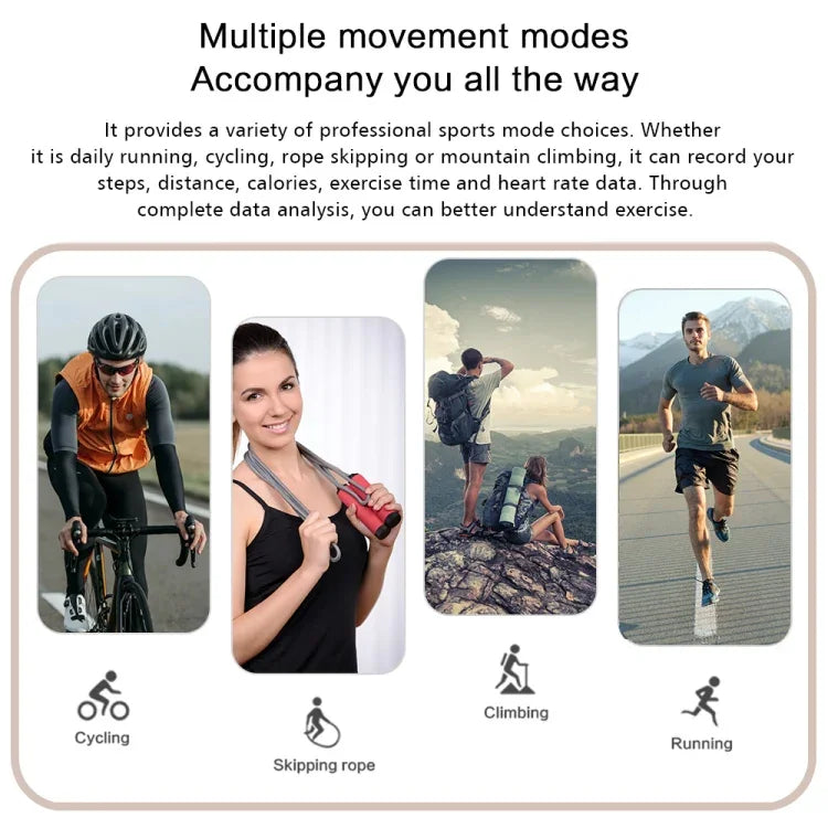 Đồng hồ thông minh GT30 màn hình TFT 1.69 inch, dây thép chống nước IP67, hỗ trợ gọi Bluetooth / nhiều chế độ thể thao, dây thép